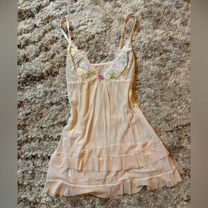 Elegant Lace Trimmed Nightgown